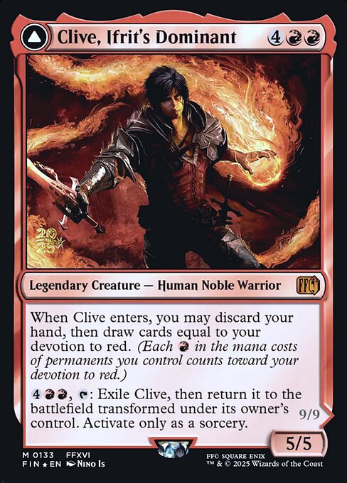 Clive, Ifrit's Dominant // Ifrit, Warden of Inferno - Final Fantasy Promos