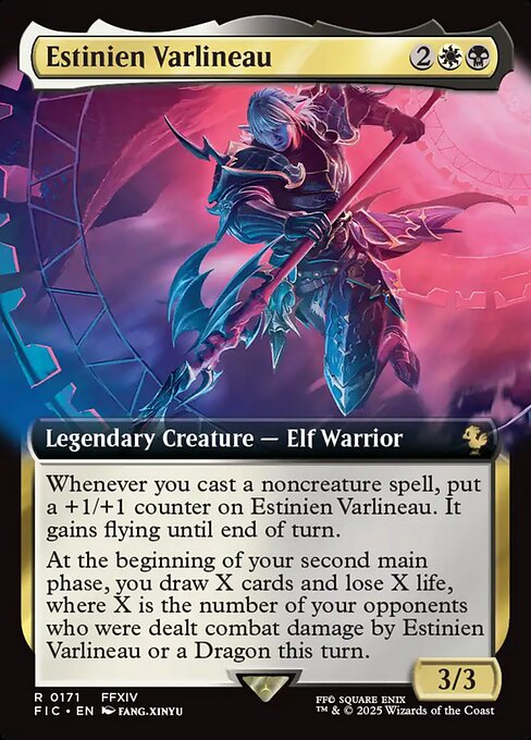 Estinien Varlineau - Final Fantasy Commander - Extended Art