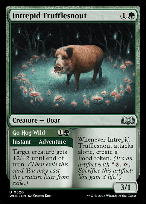 Intrepid Trufflesnout // Go Hog Wild - Wilds of Eldraine