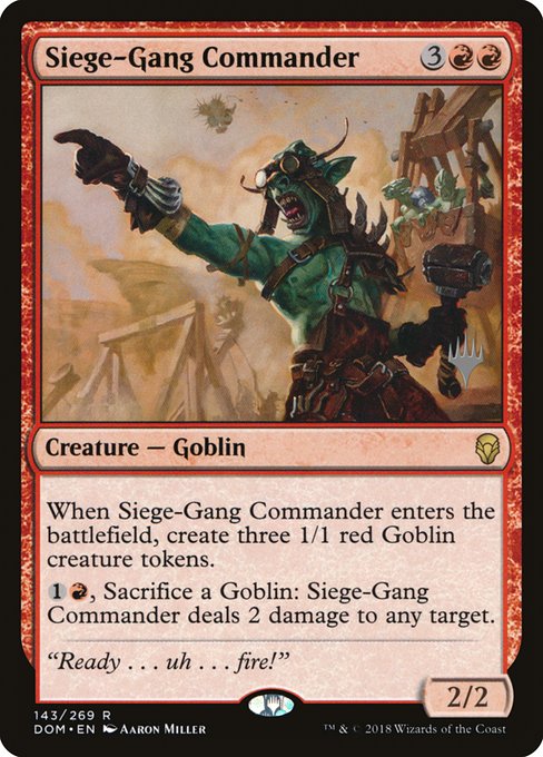 Siege-Gang Commander - Dominaria Promos