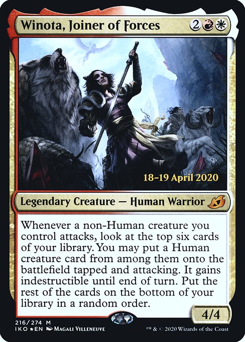 Winota, Joiner of Forces - Ikoria: Lair of Behemoths Promos - Promo Foil