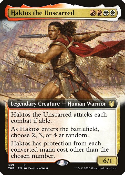 Haktos the Unscarred - Theros Beyond Death - Extended Art