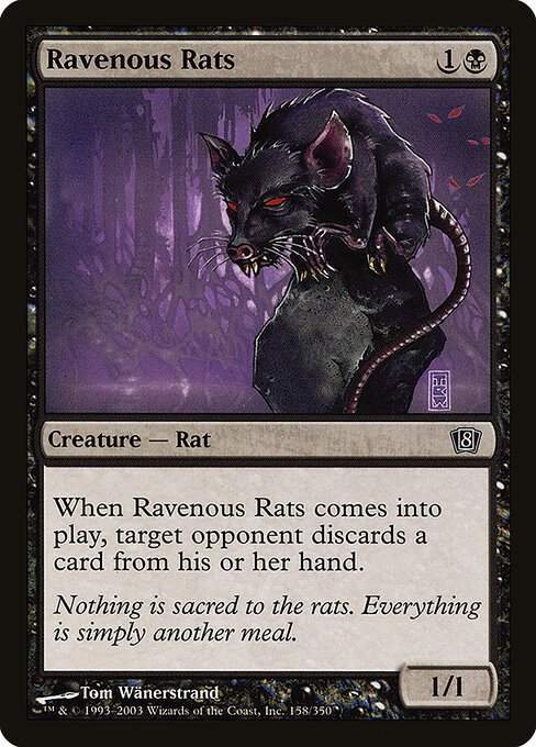 Ravenous Rats - Eighth Edition - Promo Foil