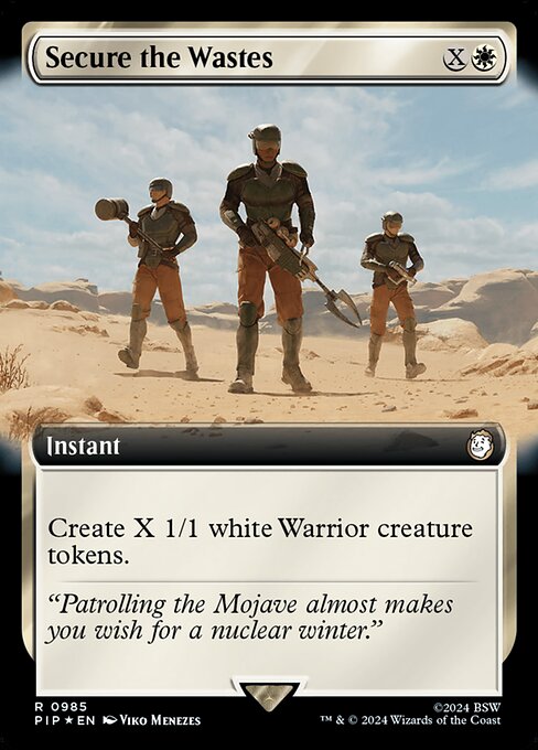 Secure the Wastes - Fallout - Surge Foil