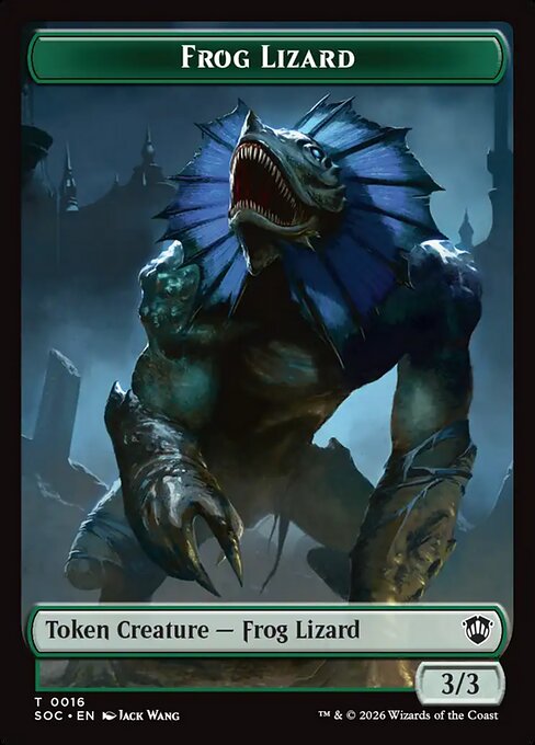 Frog Lizard - Secrets of Strixhaven Commander Tokens