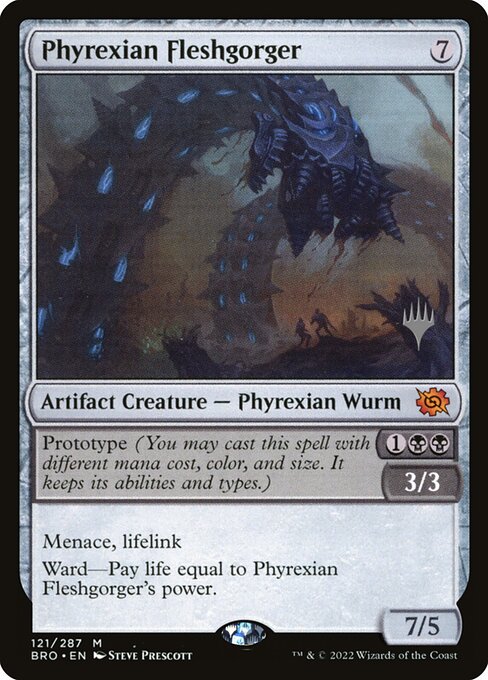 Phyrexian Fleshgorger - The Brothers' War Promos