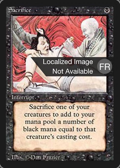 Sacrifice (Sacrifice) - Foreign Black Border