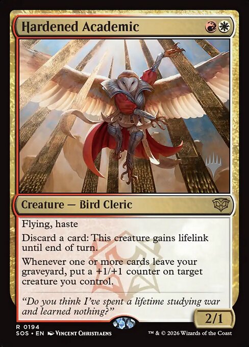 Hardened Academic - Secrets of Strixhaven Promos