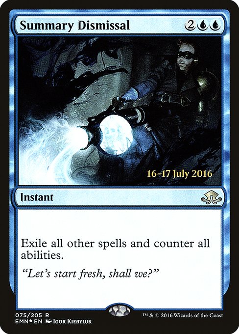 Summary Dismissal - Eldritch Moon Promos - Promo Foil