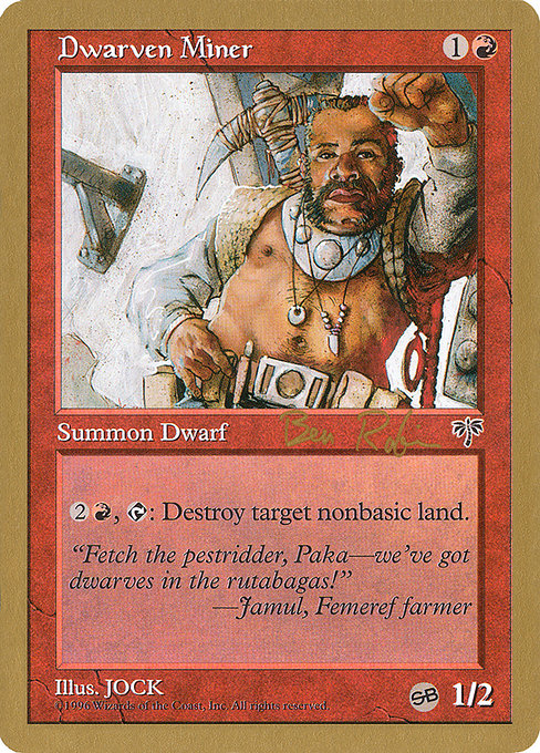 Dwarven Miner - World Championship Decks 1998