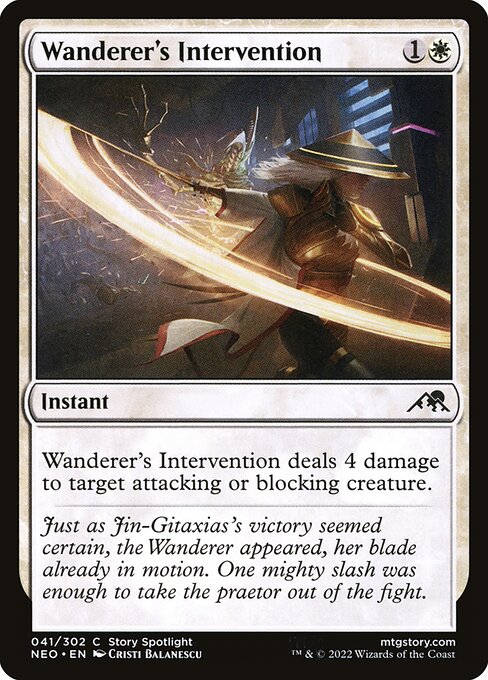 Wanderer's Intervention - Kamigawa: Neon Dynasty
