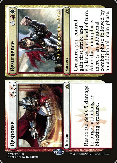 Response // Resurgence - Guilds of Ravnica Promos - Promo Foil