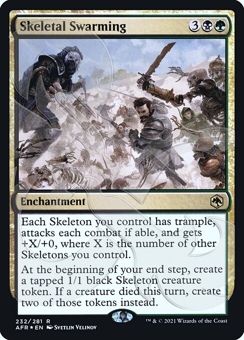 Skeletal Swarming - Adventures in the Forgotten Realms Promos - Promo Foil