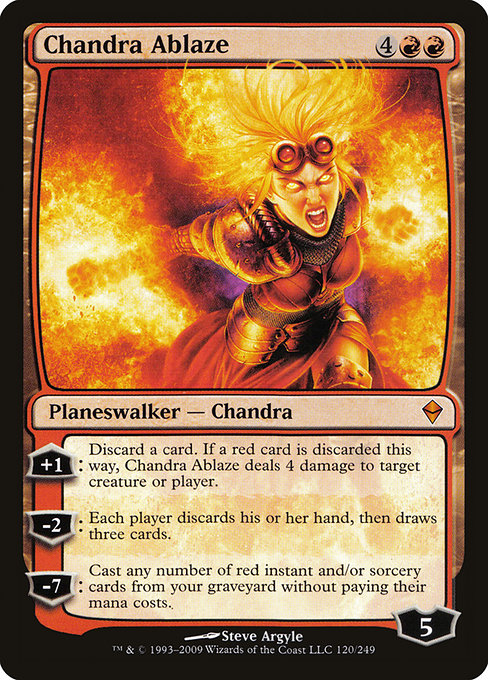 Chandra Ablaze - Zendikar