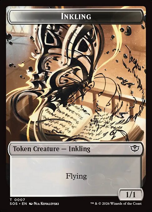 Inkling - Secrets of Strixhaven Tokens