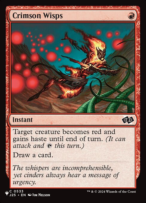 Crimson Wisps - The List