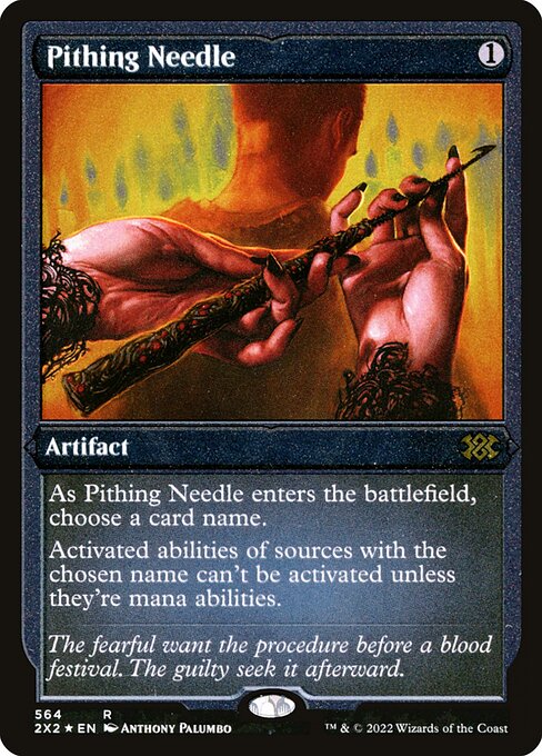 Pithing Needle - Double Masters 2022 - Etched Foil