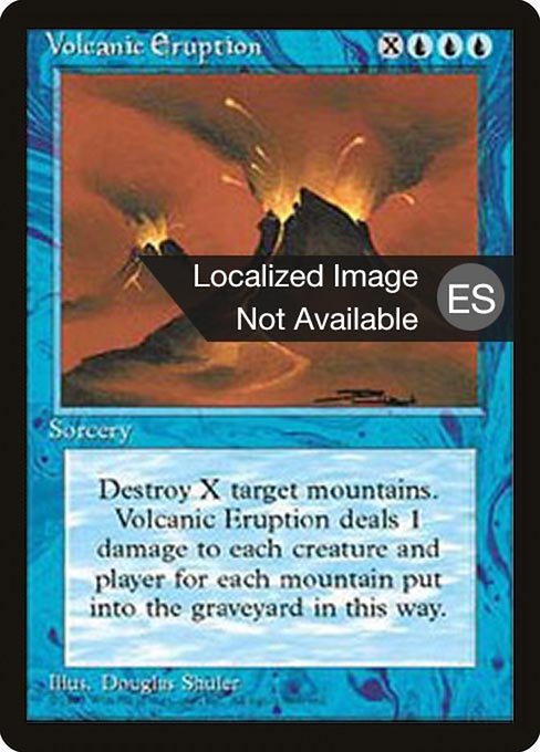 Erupción volcánica (Volcanic Eruption) - Fourth Edition Foreign Black Border