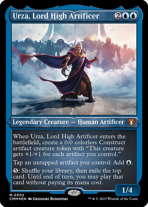 Urza, Lord High Artificer - Commander Masters - Etched Foil