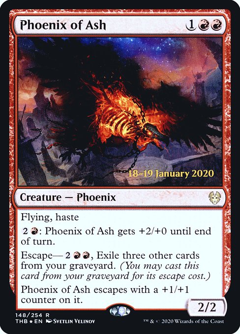 Phoenix of Ash - Theros Beyond Death Promos - Promo Foil