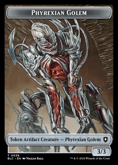 Phyrexian Golem - Bloomburrow Commander Tokens