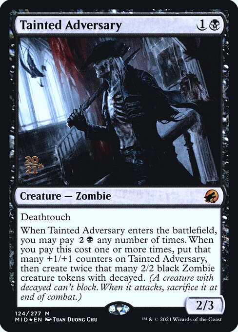 Tainted Adversary - Innistrad: Midnight Hunt Promos - Promo Foil