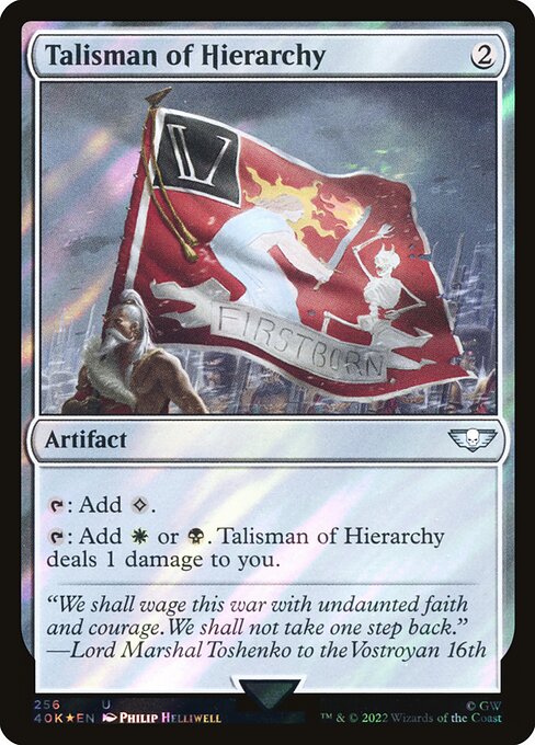 Talisman of Hierarchy - Warhammer 40,000 Commander - Surge Foil