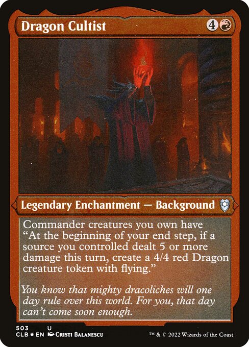 Dragon Cultist - Commander Legends: Battle for Baldur's Gate - Etched Foil