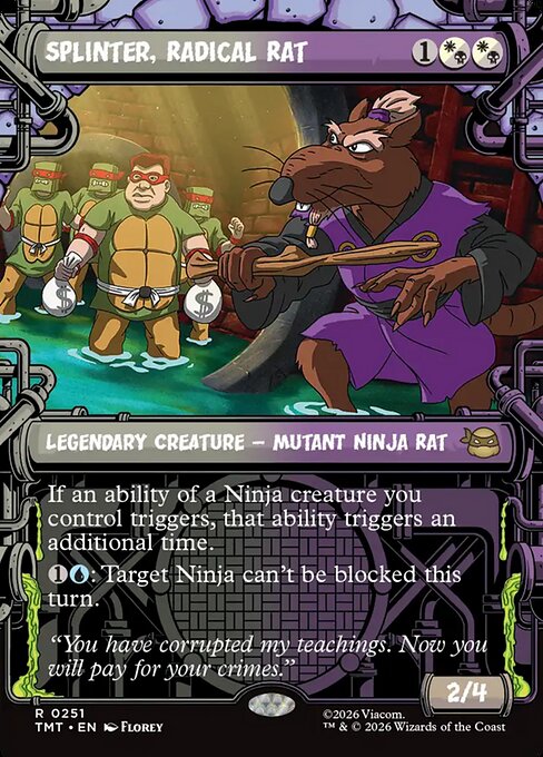 Splinter, Radical Rat - Teenage Mutant Ninja Turtles - Showcase