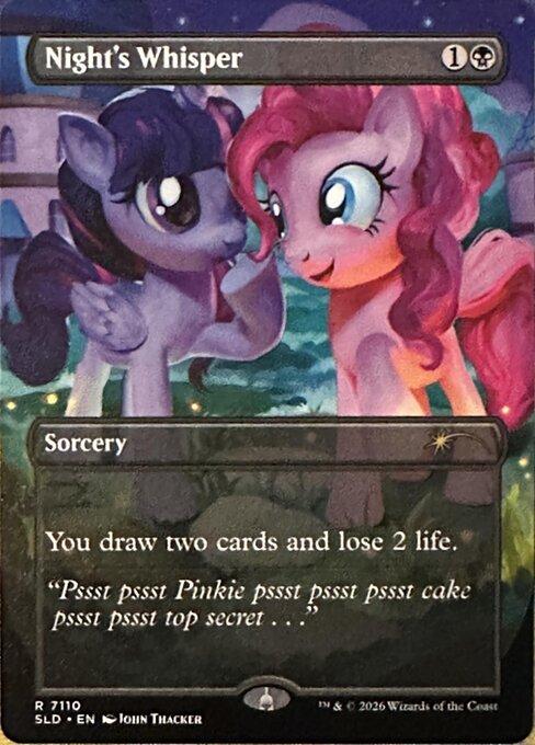 Night's Whisper - Secret Lair Drop - Borderless