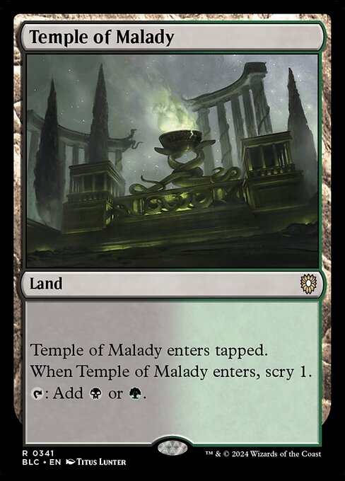 Temple of Malady - Bloomburrow Commander