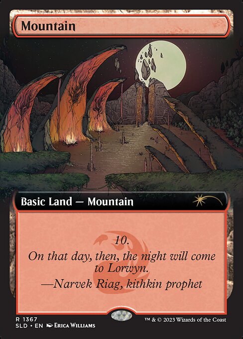 Mountain - Secret Lair Drop - Extended Art