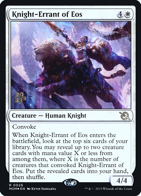 Knight-Errant of Eos - March of the Machine Promos - Promo Foil