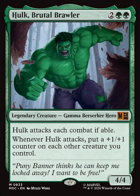 Hulk, Brutal Brawler - Marvel Super Heroes Commander