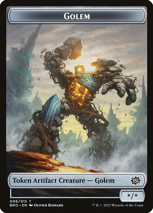 Golem - The Brothers' War Tokens