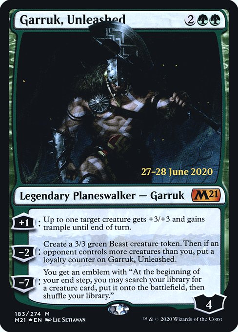 Garruk, Unleashed - Core Set 2021 Promos - Promo Foil