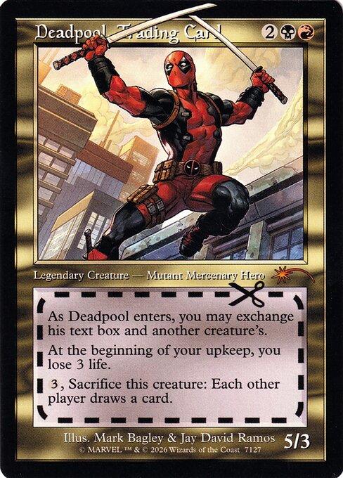 Deadpool, Trading Card - Secret Lair Drop