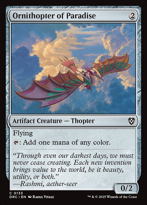 Ornithopter of Paradise - Aetherdrift Commander