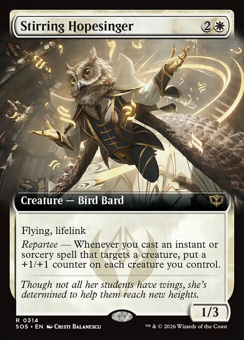 Stirring Hopesinger - Secrets of Strixhaven - Extended Art