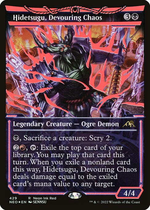 Hidetsugu, Devouring Chaos - Kamigawa: Neon Dynasty