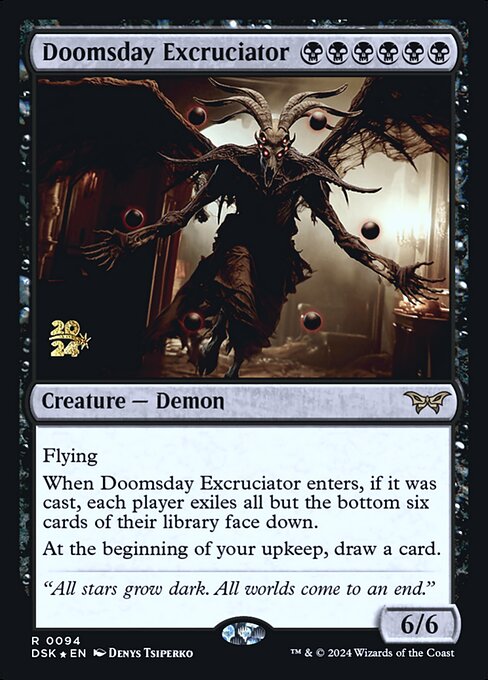 Doomsday Excruciator - Duskmourn: House of Horror Promos - Promo Foil