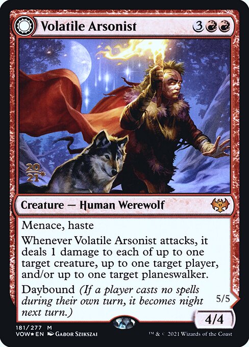 Volatile Arsonist // Dire-Strain Anarchist - Innistrad: Crimson Vow Promos