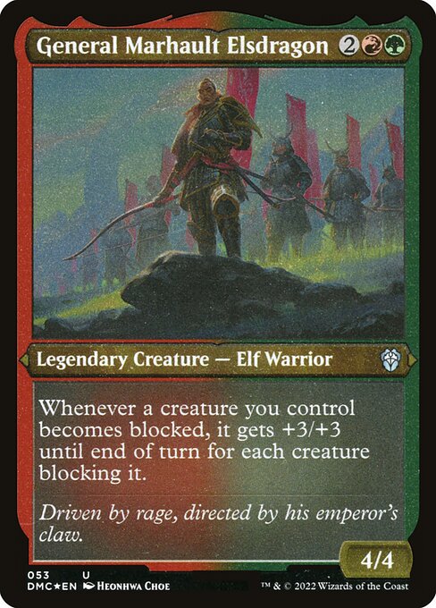 General Marhault Elsdragon - Dominaria United Commander - Etched Foil