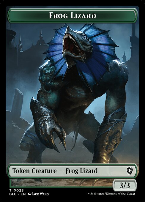 Frog Lizard - Bloomburrow Commander Tokens