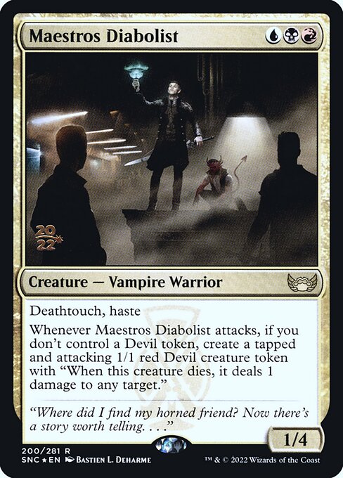 Maestros Diabolist - Streets of New Capenna Promos