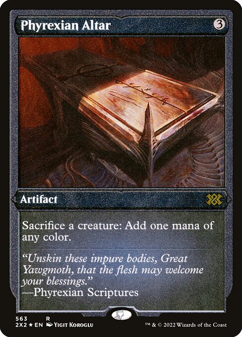 Phyrexian Altar - Double Masters 2022 - Etched Foil