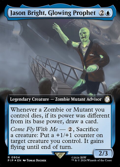 Jason Bright, Glowing Prophet - Fallout - Surge Foil, Extended Art