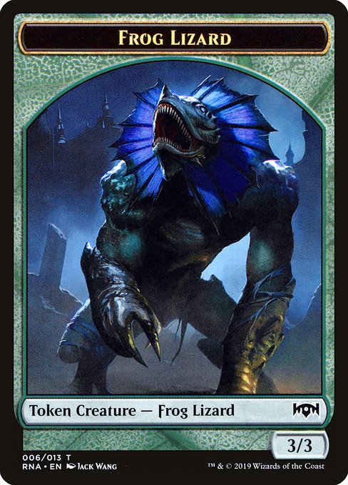 Frog Lizard - Ravnica Allegiance Tokens