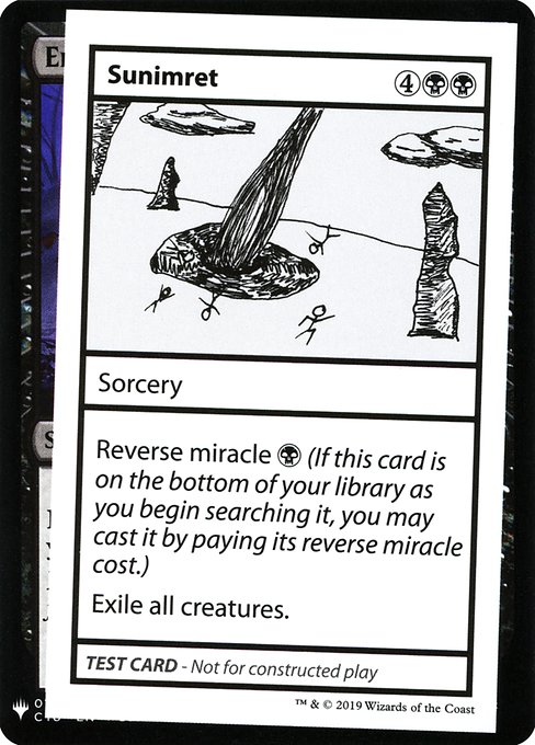 Sunimret - Mystery Booster Playtest Cards 2019