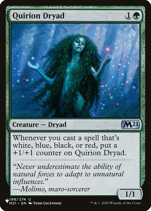 Quirion Dryad - The List